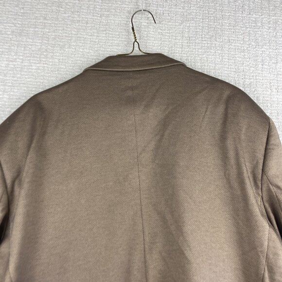 Au Noir Jacket Sports Coat Casual Blazer Trippy Tiger AOP 2 Button Brown 46R - Picture 15 of 16